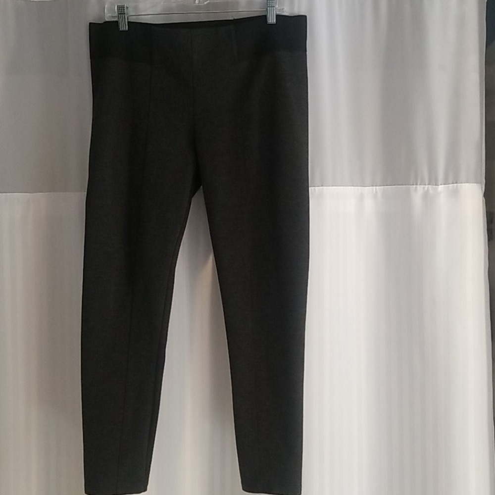 Vera Wang Gray knit skinny stretch pants XL petit…